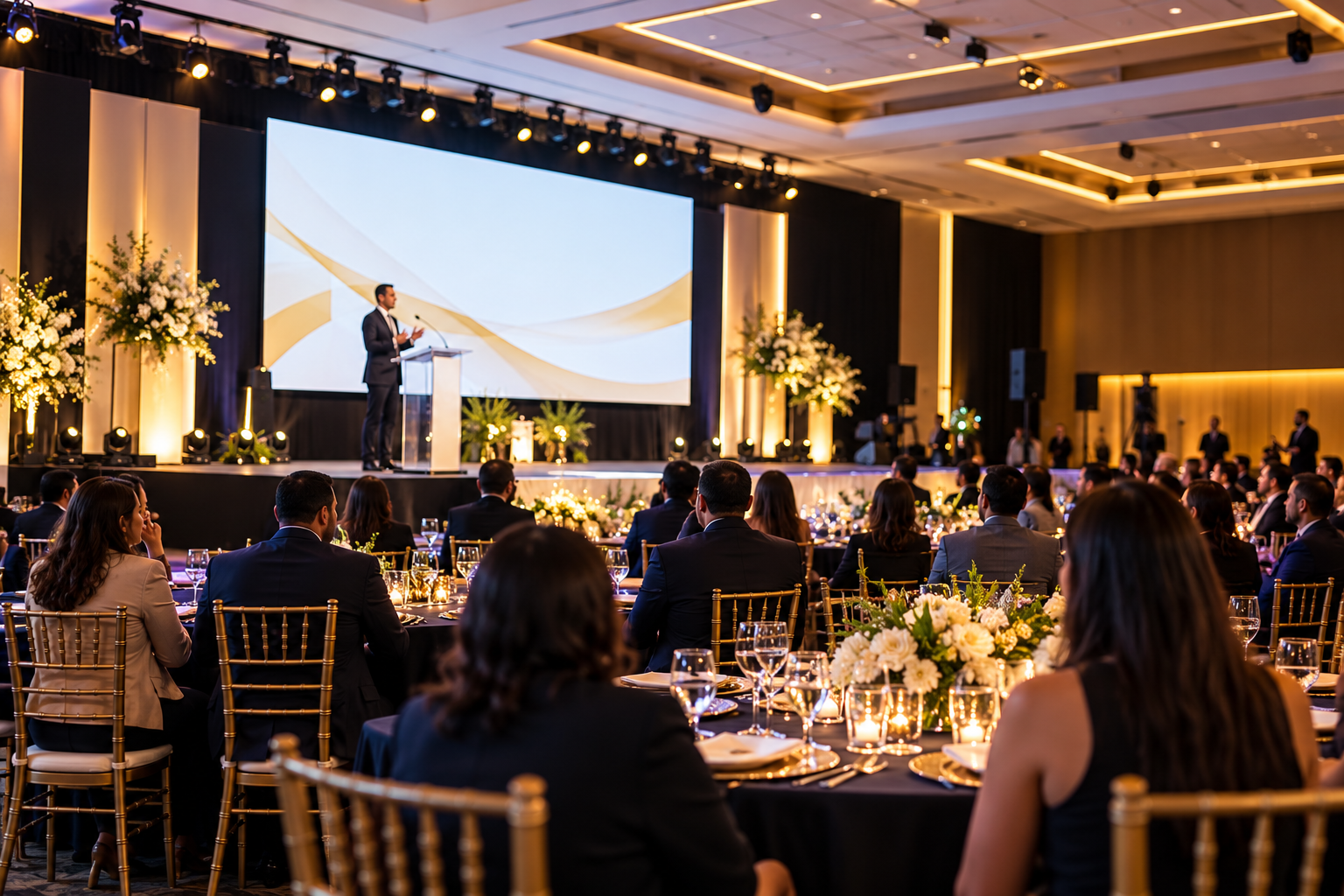 Aniversario empresarial ejecutivo